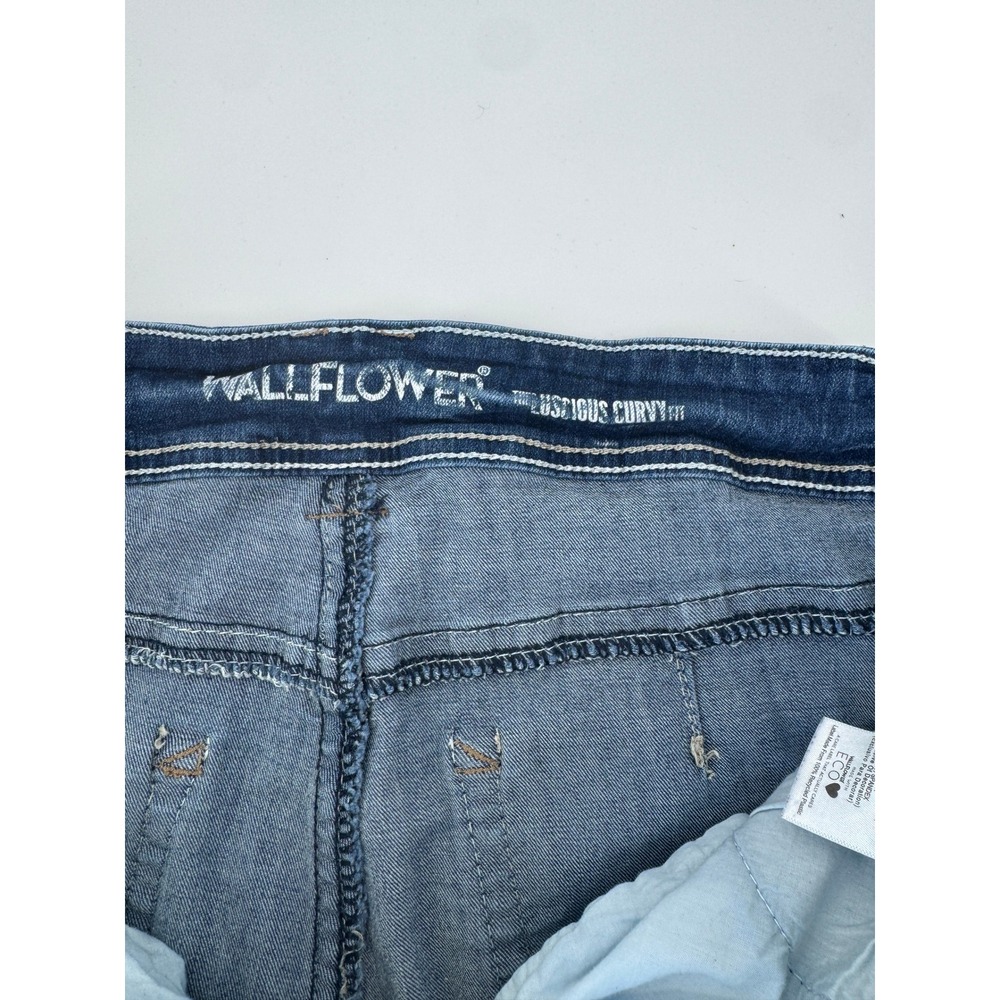 WallFlower Luscious‎ Curvy Bootcut Jeans Medium Wash Blue Denim 16 Plus Long - Picture 5 of 6